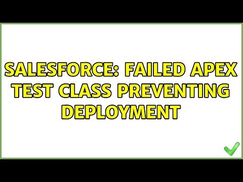 Salesforce: Failed apex test class preventing deployment