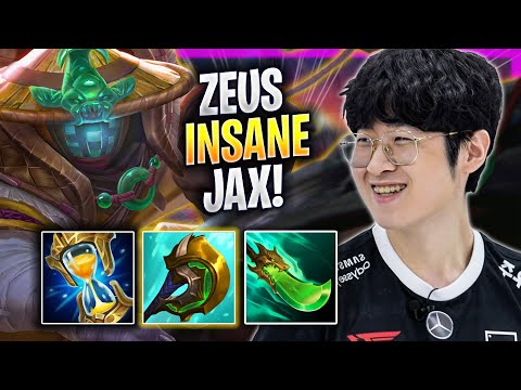 ZEUS IS INSANE WITH JAX! - T1 Zeus Plays Jax TOP vs Gangplank! | Season 2023
