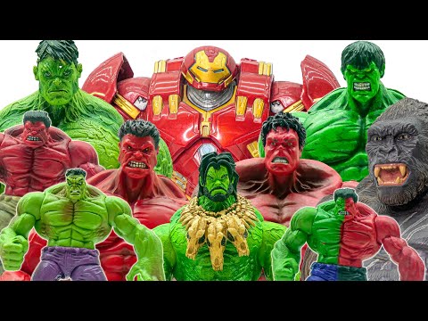 Hulk Toys Collection Go~! Red Hulk Green Hulk Grey Hulk Smash - Toys Play Time Full Weekend Episode!