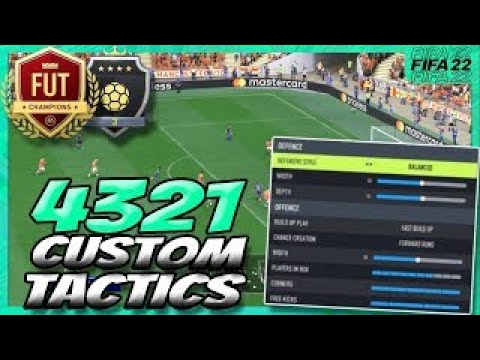 FIFA 22 | TOP 200 IN THE WORLD 4321 20 0 PRO CUSTOM TACTICS FIFA ULTIMATE TEAM   HOW TO USE 4321