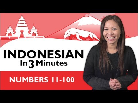Learn Indonesian - Indonesian in Three Minutes - Numbers 11-100