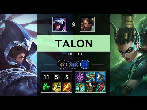 Talon Jungle vs Nidalee - EUW Diamond Patch 25.07