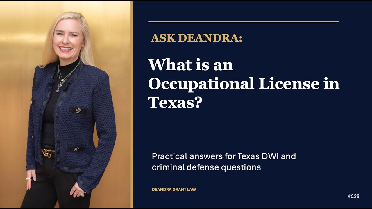 What is an Occupational License in Texas?