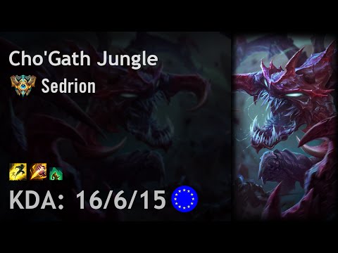 Cho'Gath Jungle vs Gragas   Sedrion   EUW Challenger Patch 6 17