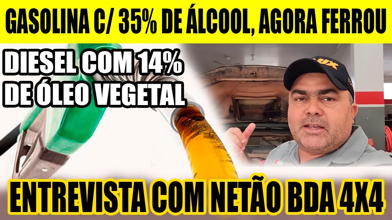 MINHA PICAPE VAI PARAR COM ESSE BIO DIESEL DE 14% DICAS E ENTREVISTA COM NETÃO