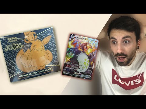 *APRO IL SET ALLENATORE FUORICLASSE DESTINO SPLENDENTE!* SUBITO SCULOPALAZZ! Elite Trainer Box Eevee
