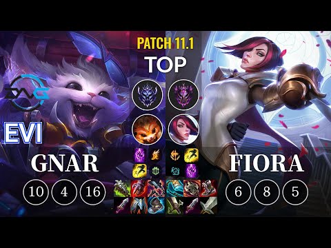 DFM Evi Gnar vs Fiora Top - KR Patch 11.1