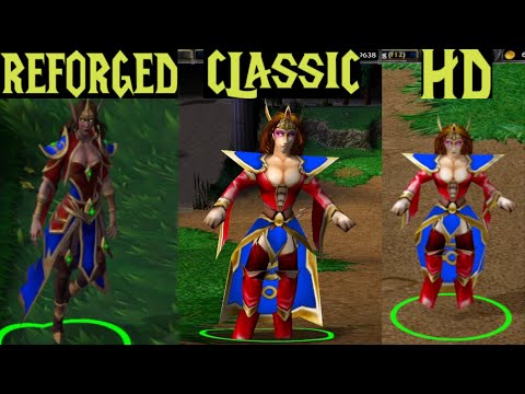 Warcraft 3 Reforged 2.0 Graphics Comparison (ClassicSD/ClassicHD/Reforged)