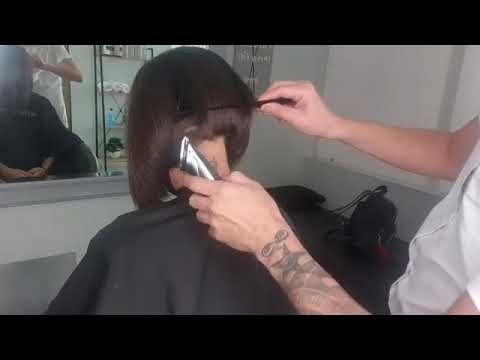 BOB UNDERCUT AND HAIR TATTOO - SHORT HAIR STYLE | CLIPPER CUT