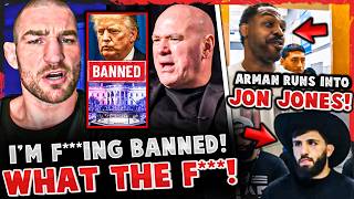 BREAKING! Sean Strickland BANNED from UFC White House!? Jon Jones RUNS INTO Arman Tsarukyan! UFC 329