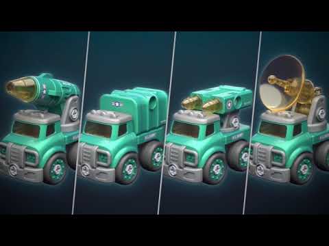 5 in 1 Take Apart Trucks Transform into Robot with Storage Box