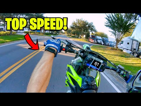 TOP SPEED ON NEW THUMPSTAR 250 DIRT BIKE!