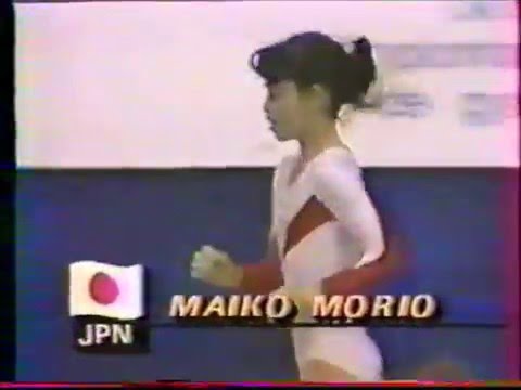Maiko MORIO (JPN) vault - 1985 Montreal worlds Team
