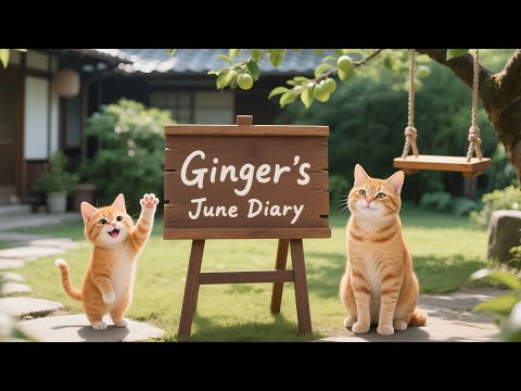 Ginger's June Diary: Working, Playing, and Growing Together with Mama Cat 💛🐾