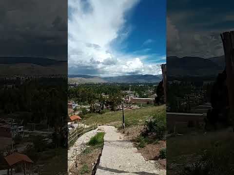 vista panorámica de Huancayo, desde el mirador de 3 de diciembre Chupaca Junin. #paisaje