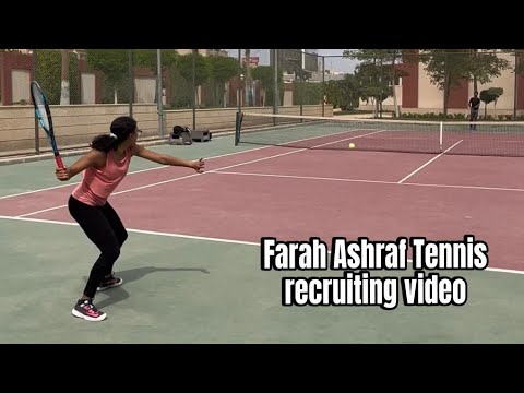 Farah Ashraf (EGY) - college Tennis recruiting video - Fall 2024