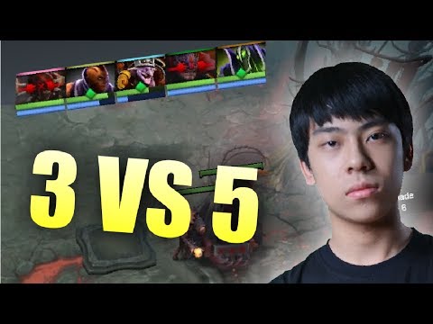 3 VS 5 - Ana Anti Mage Not Human 1151 GPM 7.06 - Top MMR Pro Player | Dota 2