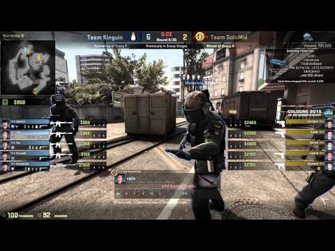 ESL One Cologne 2015 CS:GO | Quarterfinal Match 2 (2/3) | Team SoloMid vs Kinguin (BO3)