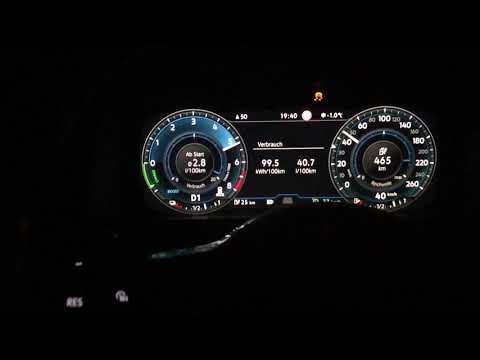😳New 2018 VW Golf GTE 204ps TEST 0-100 km/h Hybrid with Activ display Snow and -1