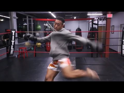 Tony "The Tiger" Lopez trains Muay Thai Fighter Tim Lee