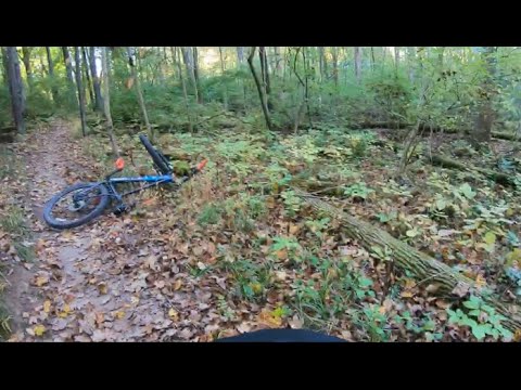 MOUNTAIN BIKE CRASH @JOHN BRYAN TRAIL OHIO