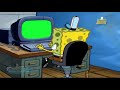 Template Green Screen Spongebob Normal Main Komputer