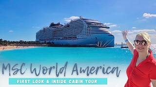 World America MSCs LARGEST Ship | First Look & Inside Cabin Tour | Embarkation Day