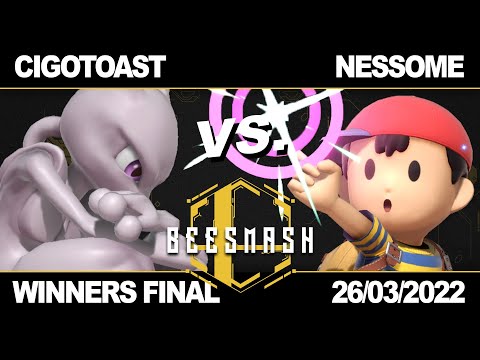 [BeeSmash #9] Cigotoast (Mewtwo) vs. Nessome (Ness) - Winner Finals - SSBU
