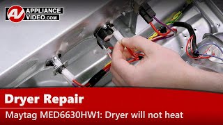 Maytag Dryer Repair - Will Not Heat - Hi-limit Thermostat