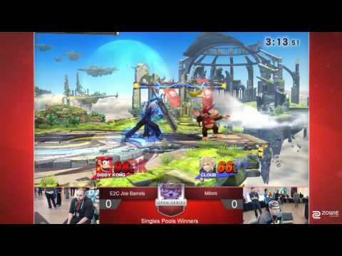 UGC Smash 4 Singles Pools - E2C l Joe Barrels (Diddy Kong) vs. Miloni (Cloud)