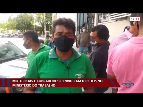 Motoristas e cobradores reivindicam direitos no MinisteÌrio do Trabalho 11 10 2021