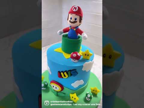 Mario Cake decorations Pastel de Mario 2023 #mariocake2023 #pasteldemario #marioparty