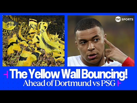 🟡⚫️ The Yellow Wall is READY ahead of Borussia Dortmund vs PSG 