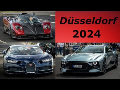 Best of Supercars in Düsseldorf 2024 - Pagani Zonda MY Roadster, Zonda S Roadster, Valour, Chiron
