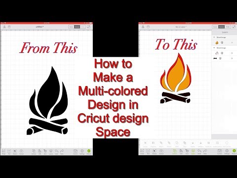Cricut design space tutorial! How to make a multi-color ...