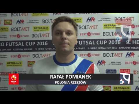 9. HFC 2016 - Wywiad z Rafałem Pomiankiem (Polonia Rzeszów) po meczu z Pomagam jak umiem
