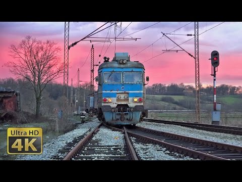 Rail traffic in Serbia - Kovačevac 2016. - Železnički saobraćaj u Srbiji [4K]