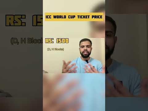 World Cup ticket booking 2023 | India vs South Africa world cup ticket price