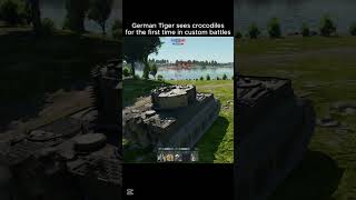 I just discovered that some tanks float on water #war#warthunder#cat#tiger #tank#gaming#shorts