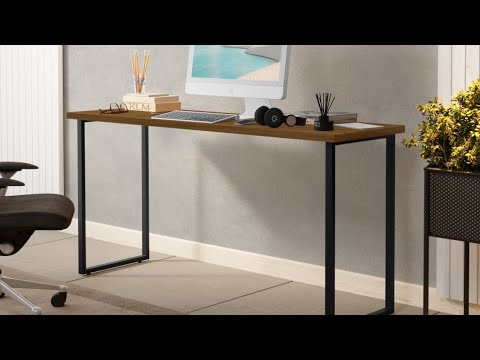 Video thumbnail of Escrivaninha Mesa Office Estilo Industrial 120cm KLM Store