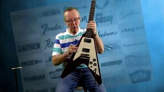 Video thumbnail for Used Guitars for Sale 1978 Greco Guitar FV-600 V-1000 Pickups Original Hardshell Case 515-864-6136 by Lawman Guitars