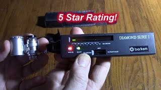 Valkynos Diamond Tester Kit with 60X Loupe & UV Light, Thermal Conductivity LED & Audible Alert-WOW!