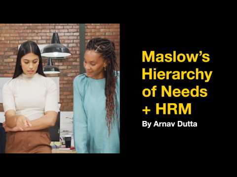 How does Maslow’s Hierarchy of Needs relate to Human Resource Management? (12 relations to HRM)