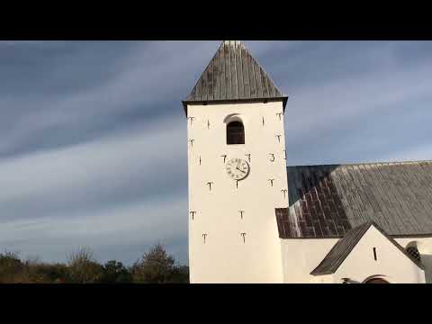 Bell ringing at, hurup church, Denmark