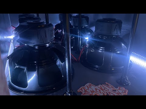 6 18” Sundown audio M series subwoofers 