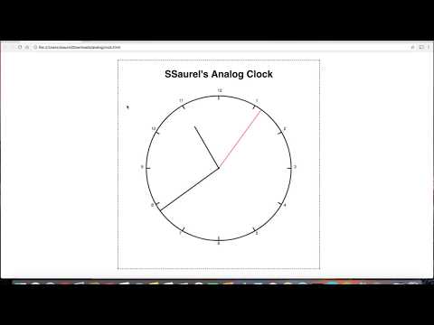 Create an Analog Clock in Canvas with HTML5 and Javascript