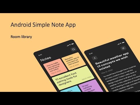 Android Simple Note App with clean architecture - Room library