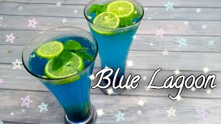 Blue Lagoon Mocktail | Party mocktail recipe | Welcome drinks | Blue curacao mocktail | Mocktail |