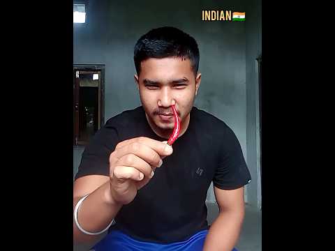 Girls 🆚 Man Red Chili🌶Challenge 😅😂✅ | Wait For End #shorts #chili #challenge #youtubeshorts