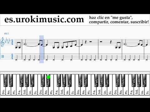 Como Tocar Piano (mano derecha) P!nk - What About Us Tablatura Parte#2 um-i927
